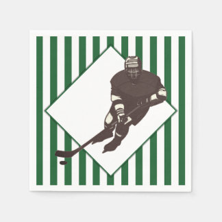 Hockey Team Green Napkins Serviette