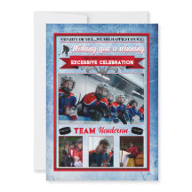 Hockey Themed Foto Weihnachtskarte