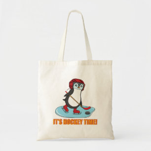 Hockey Time - Niedlicher Pinguin-Eishockey Tragetasche