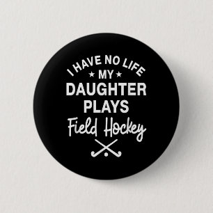 Hockey-Tochter-Spieler-Trainer-Torhüter-Pare Button