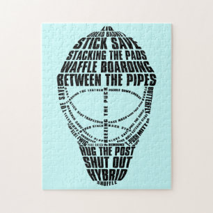 Hockey-Tormann-Masken-Puzzle