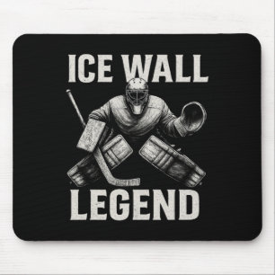Hockey-Torwart-Sportbekleidung – Eiswand-Legende-S Mousepad