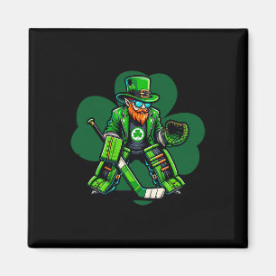 Hockey Torwart St. Patrick's Day Irischer Kleeblat Magnet
