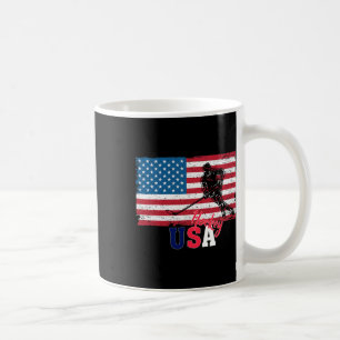 Hockey Torwart USA-Flagge Hockeyschläger Eishockey Kaffeetasse