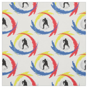 Hockey-Tricolor Emblem Stoff