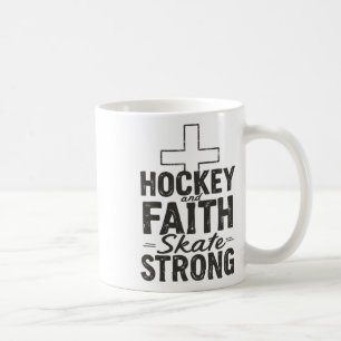 Hockey und Glaube Skate stark Kaffeetasse