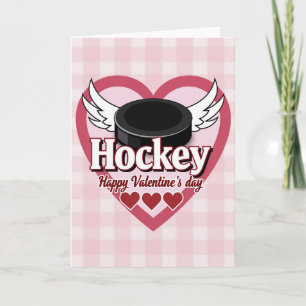 Hockey Valentinstag Liebeskarte Karte