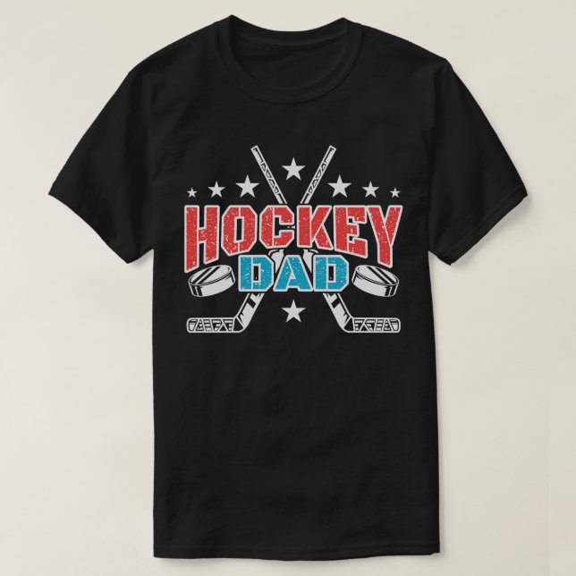 Hockey-Vater Eishockey T-Shirt (Design vorne)