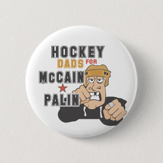 Hockey-Väter für McCain Palin Knöpfe Button