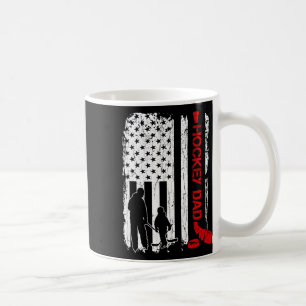 Hockey-Vater-Geschenk Hockey-Amerikanische-Flagge  Kaffeetasse