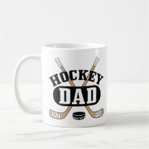 Hockey Vater Hockey Sticks und Puck