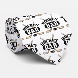 Hockey Vater Hockey Sticks und Puck Krawatte