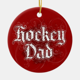 Hockey-Vater Keramikornament