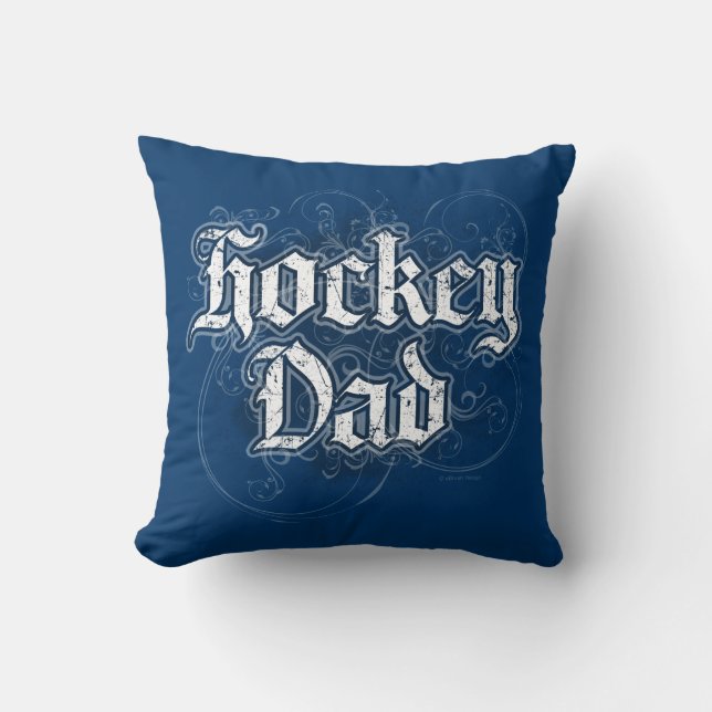 Hockey-Vater-Kissen Kissen (Vorderseite)