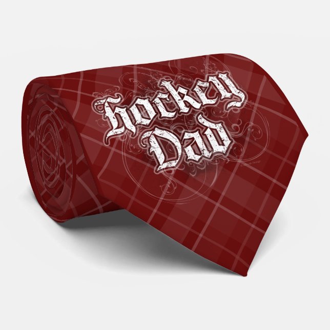 Hockey-Vater Krawatte (Gerollt)
