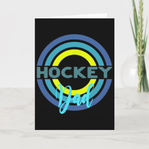 Hockey-Vater mit modernen Hockey-Kreisen  Karte