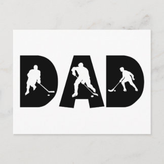 Hockey-Vater Postkarte