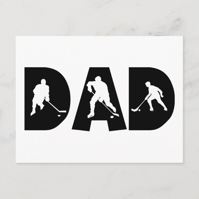 Hockey-Vater Postkarte (Vorderseite)