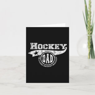 Hockey Vater Vatertag Geschenk Vater Sport Männer Karte