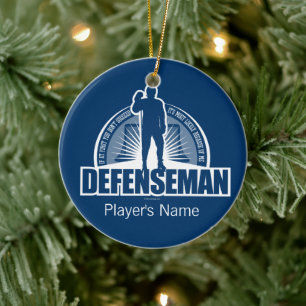 Hockey-Verteidiger Keramik-Ornament Keramik Ornament
