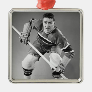 Hockey-Verteidiger Ornament Aus Metall