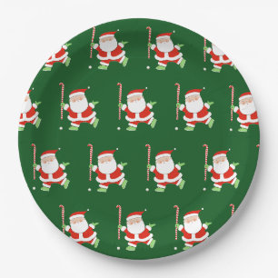 Hockey-Weihnachten Pappteller