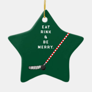 Hockey-Weihnachts-Sammelobjekt Keramik Ornament