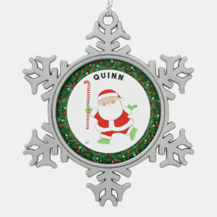 Hockey-Weihnachts-Sammelobjekt Schneeflocken Zinn-Ornament