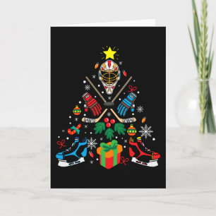 Hockey-Weihnachtsbaum-Geschenk, Hockeyliebhaber Ho Karte