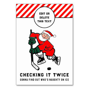 Hockey Weihnachtsfeiertag Tischnummer