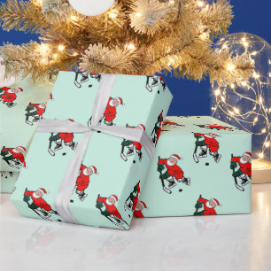 Hockey Weihnachtsgeschenk Geschenkpapier