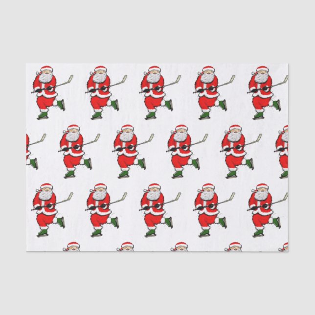 Hockey Weihnachtsgeschenk Seidenpapier (Vorderseite)
