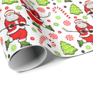 Hockey-Weihnachtsgeschenk-Verpackungspapier Geschenkpapier