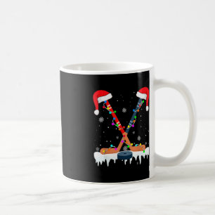 Hockey Weihnachtsmannmütze Weihnachtsbeleuchtung S Kaffeetasse