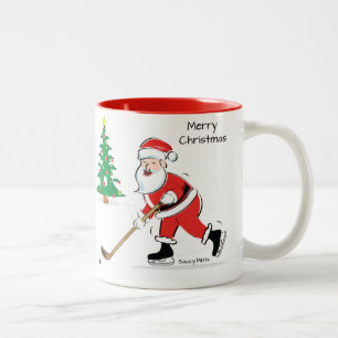 Hockey WeihnachtsWeihnachtsWeihnachtsfeier Zweifarbige Tasse