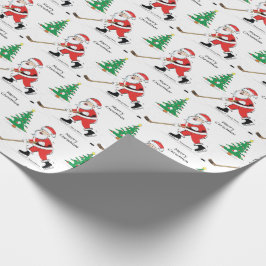 Hockey Weihnachtswrapping Geschenkpapier