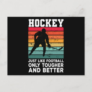 Hockey wie Fußball nur härter und besser Postkarte