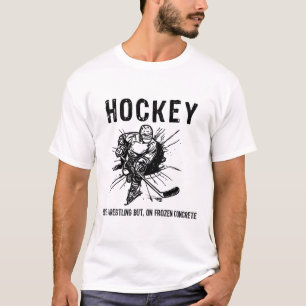 Hockey wie Wrestling, aber auf gefrorenem Beton Lu T-Shirt