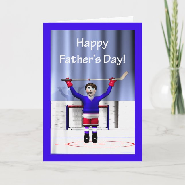Hockey Winner Father's Day Karte (Vorderseite)