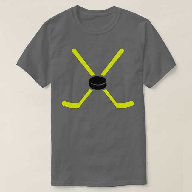 Hockey Yellow Sticks T-Shirt (Design vorne)