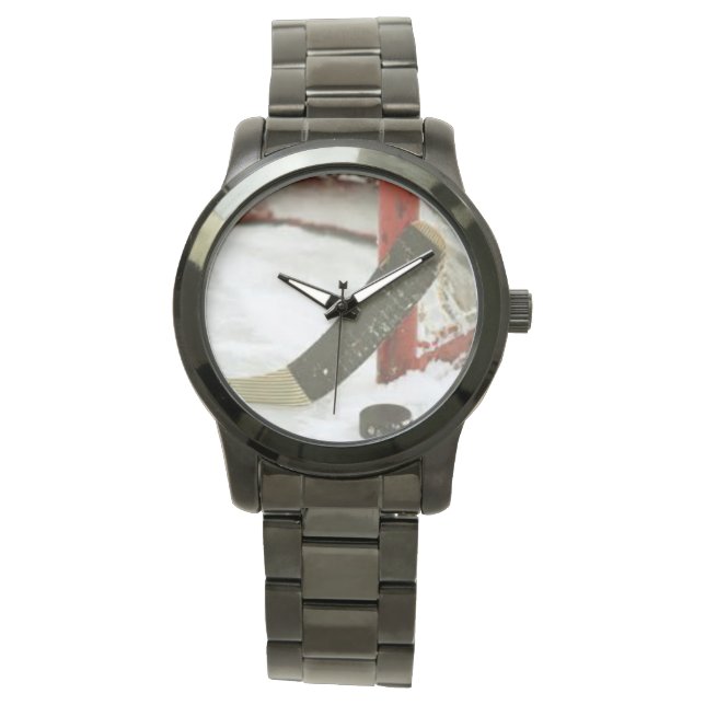 Hockey-Ziel Armbanduhr (Vorderseite)