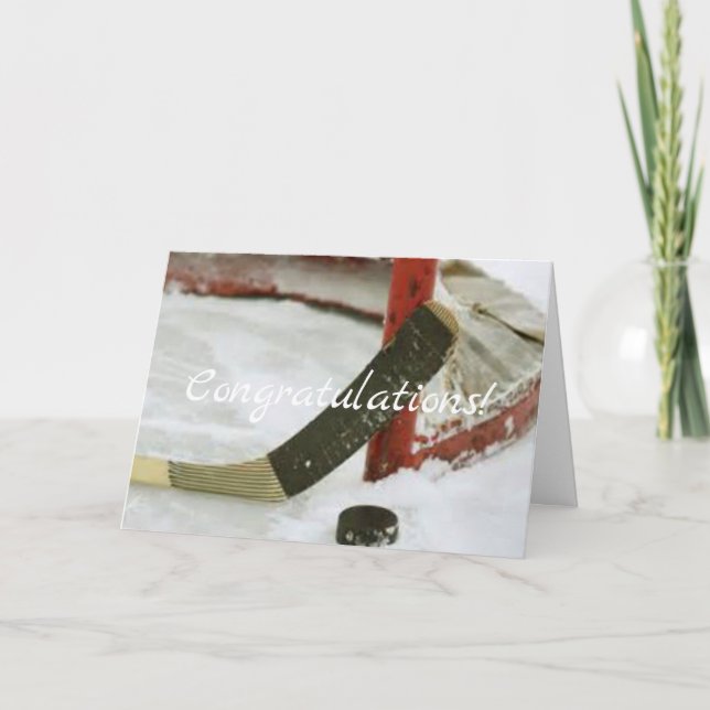 Hockey-Ziel Karte (Vorderseite)