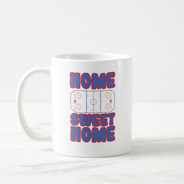 Hockey Zuhause Sweet Zuhause Kaffeetasse (Links)