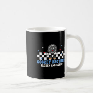 Hockeybruder Eingefroren Und Langweilt Sich Bruder Kaffeetasse