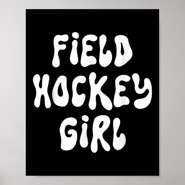 Hockeyfeld Mädchen _6  Poster (Vorne)