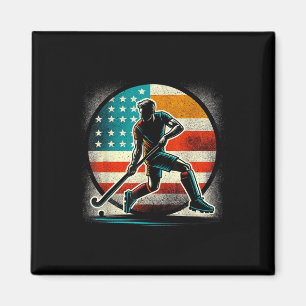 Hockeyfeld Mann USA Vereinigte Staaten von Amerika Magnet