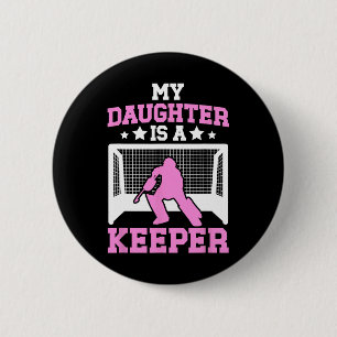 Hockeyfeld Torwart Mama eines Feldhockeytorwarts M Button