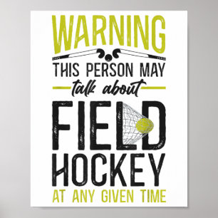 Hockeyfeld Warnung Diese Person Könnte Über Fi Red Poster