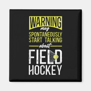 Hockeyfeld-Warnung kann spontan anfangen zu sprech Magnet