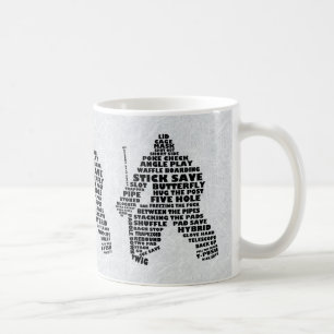 Hockeygoalie-Typografie-Tasse Kaffeetasse